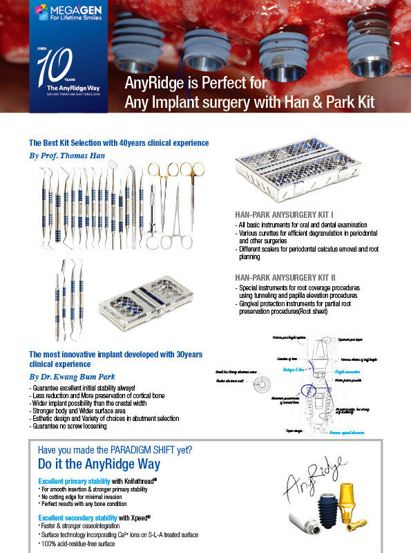 AnyRidge is Perfect for Any Implant surgery with Han&Park Kit