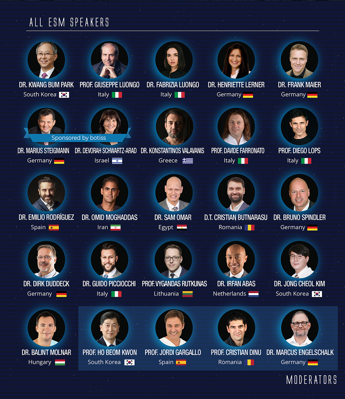 You will meet the world-class recognized speakers; 4 moderators, 16 main lecturers, and 10 workshop speakers. they will cover a diversity of subjects that includes restorative dentistry, digital implantology, soft tissue management, surgical treatment, and prosthetic dentistry. World TOP speakers will head to Romania!