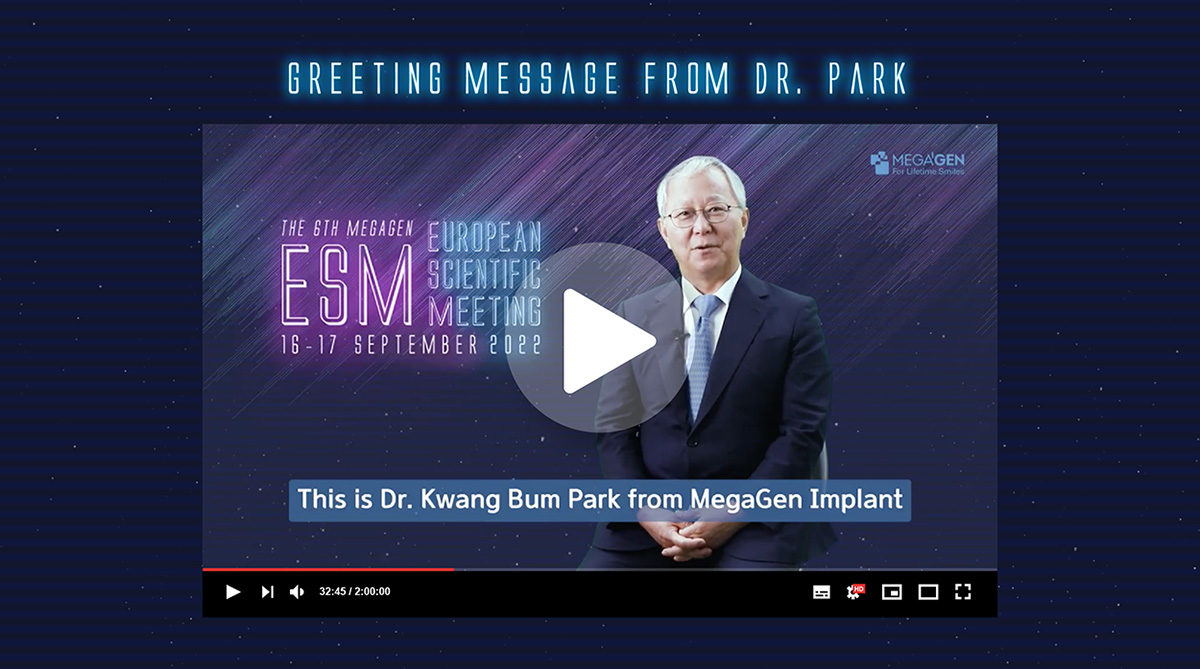 Greeting Message from CEO of MegaGen Dr. KwangBum Park